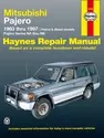 Mitsubishi Pajero (83-97) Haynes Repair Manual (AUS)