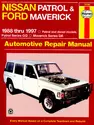 Nissan Patrol (88-97) & Ford Maverick (88-94) Haynes Repair Manual (AUS)