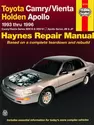 Toyota Camry & Holden Apollo (93-96) Haynes Repair Manual 