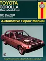 Toyota Corolla (93-96) & Holden Nova (94-97) Haynes Repair Manual (AUS)