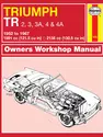 Triumph TR2, TR3, TR3A, TR4 & TR4A (52 - 67) Haynes Repair Manual