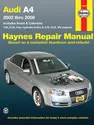 Audi A4 Sedan, Avant, & Cabriolet (2002-2008) Haynes Repair Manual (USA)