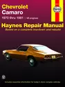 Chevrolet Camaro (1970-1981) Haynes Repair Manual (USA)