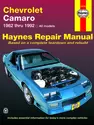 Chevrolet Camaro (1982-1992) Haynes Repair Manual (USA)
