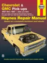 Chevrolet & GMC 4.3L V6 & V8 petrol pick-ups (1967-1987) & Suburban, Blazer & Jimmy (1967-1991) Haynes Repair Manual (USA)