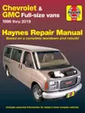Chevrolet Express & GMC Savana full-size petrol vans (1996-2019) Haynes Repair Manual (USA)