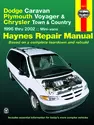 Dodge Caravan, Plymouth Voyager & Chrysler Town & Country (1996-2002) inc. Grand Caravan Haynes Repair Manual (USA)
