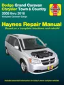 Dodge Grand Caravan & Chrysler Town & Country (2008-2018) (inc. Caravan Cargo) Haynes Repair Manual (USA)