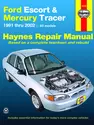 Ford Escort & Mercury Tracer (1991-2002) Haynes Repair Manual (USA)