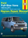 Ford full-size E-150-E-350 petrol vans (1992-2014) Haynes Repair Manual (USA)