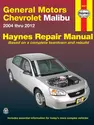 Chevrolet Malibu (2004-2012) Haynes Repair Manual (USA)