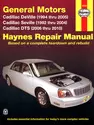 Cadillac DeVille (94-05), Seville (92-04), & DTS (06-10) Haynes Repair Manual (USA)