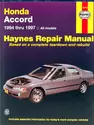 Honda Accord (1994-1997) Haynes Repair Manual (USA)