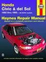 Honda Civic & del Sol covering (1992-1995) Haynes Repair Manual (USA)