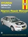 Hyundai Sonata (199-2014) Haynes Repair Manual (USA)