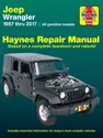 Jeep Wrangler 4-cyl & 6-cyl, 2WD & 4WD (1987-2017) Haynes Repair Manual (USA)