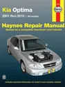 Kia Optima for Optima models (2001-2010) Haynes Repair Manual (USA)