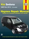 Kia Sedona (02-14) Haynes Repair Manual (USA)