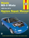 Mazda MX-5 Miata for Mazda MX-5 Miata models (1990-2014) Haynes Repair Manual (USA)