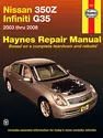 Nissan 350Z & Infiniti G35 (2003-2008) Haynes Repair Manual (USA)