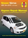 Nissan Versa for Versa (2007-2019) Haynes Repair Manual (USA)