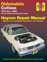 Oldsmobile Cutlass & Cutlass Supreme V6 & V8 petrol (1974-1988) Haynes Repair Manual (USA)