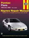 Pontiac Fiero (1984-1988) Haynes Repair Manual (USA)