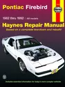 Pontiac Firebird (1982-1992) Haynes Repair Manual (USA)
