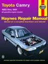 Toyota Camry petrol models (1983-1991) Haynes Repair Manual (USA)