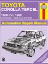 Toyota Corolla Tercel (1980-1982) Haynes Repair Manual (USA)