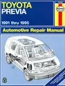 Toyota Previa (1991-1995) Haynes Repair Manual (USA)