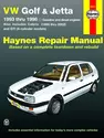 VW Golf, GTI and Jetta (93-98) and VW Cabrio (95-02) petrol & diesel Haynes Repair Manual (USA)