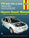Volkswagen VW Golf, GTI, & Jetta (1999-2005)& TDI diesel (1999-2004) Haynes Repair Manual (USA)