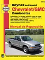 Chevrolet y GMC Camionetas: (94-04). Todos los Chevrolet S-10 y GMC Sonoma camionetas (94-04), Chevrolet Blazer y GMC Jimmy 95-04, GMC Envoy (98-01), Oldsmobile Bravada (96-01), y Isuzu Hombre (96-00) Haynes Manual de Reparación (edición española)