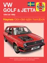 VW Golf and Jetta II (1984 - 1992) Haynes Repair Manual (svenske utgava)