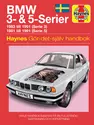 BMW 3- and 5-Serien (1981 - 1991) Haynes Repair Manual (svenske utgava)
