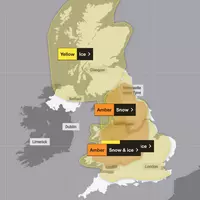 Snow and ice weather warnings Met Office