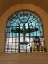 Stained glass window commemorating the Battle of Britain, at Bentley Priory Museum Stanmore, August 2017