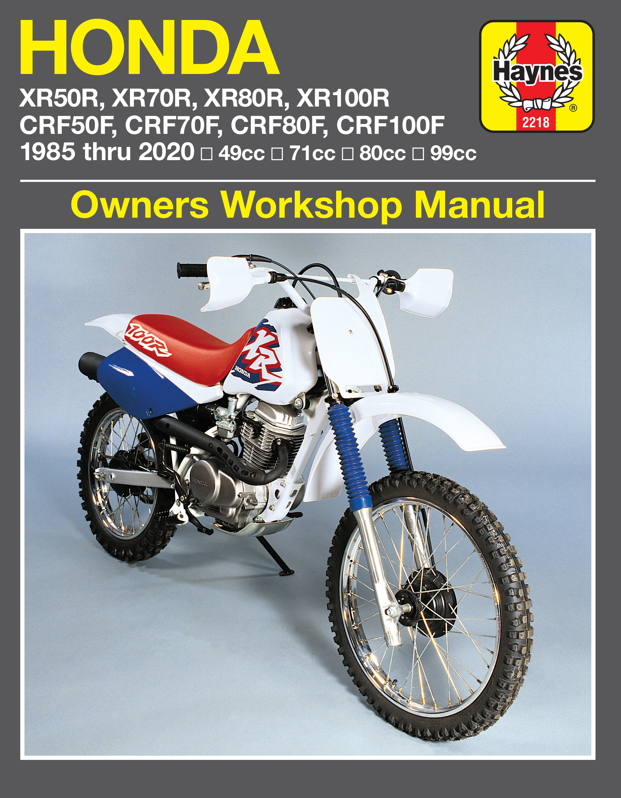 Details about   Honda 2000 XR80 XR 80 R XR80R BRAND NEW Original Owners Manual 