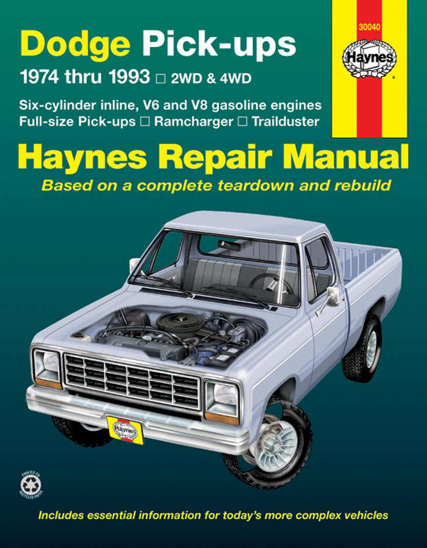 1986 Dodge Truck Ramcharger Shop Service Repair Manual CD Engine Drivetrain OEM 