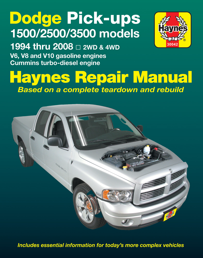 Repair Manuals & Guides For Dodge Ram 3500 1994 - 2008 - Haynes Manuals