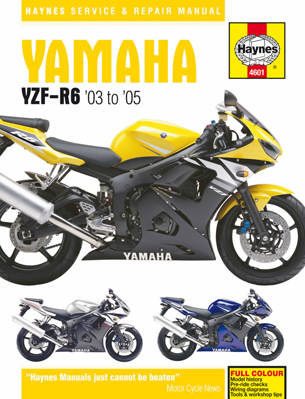 Yamaha YZF-R6 YZFR6 R6 2003-2005 Haynes Manual 4601 NEW