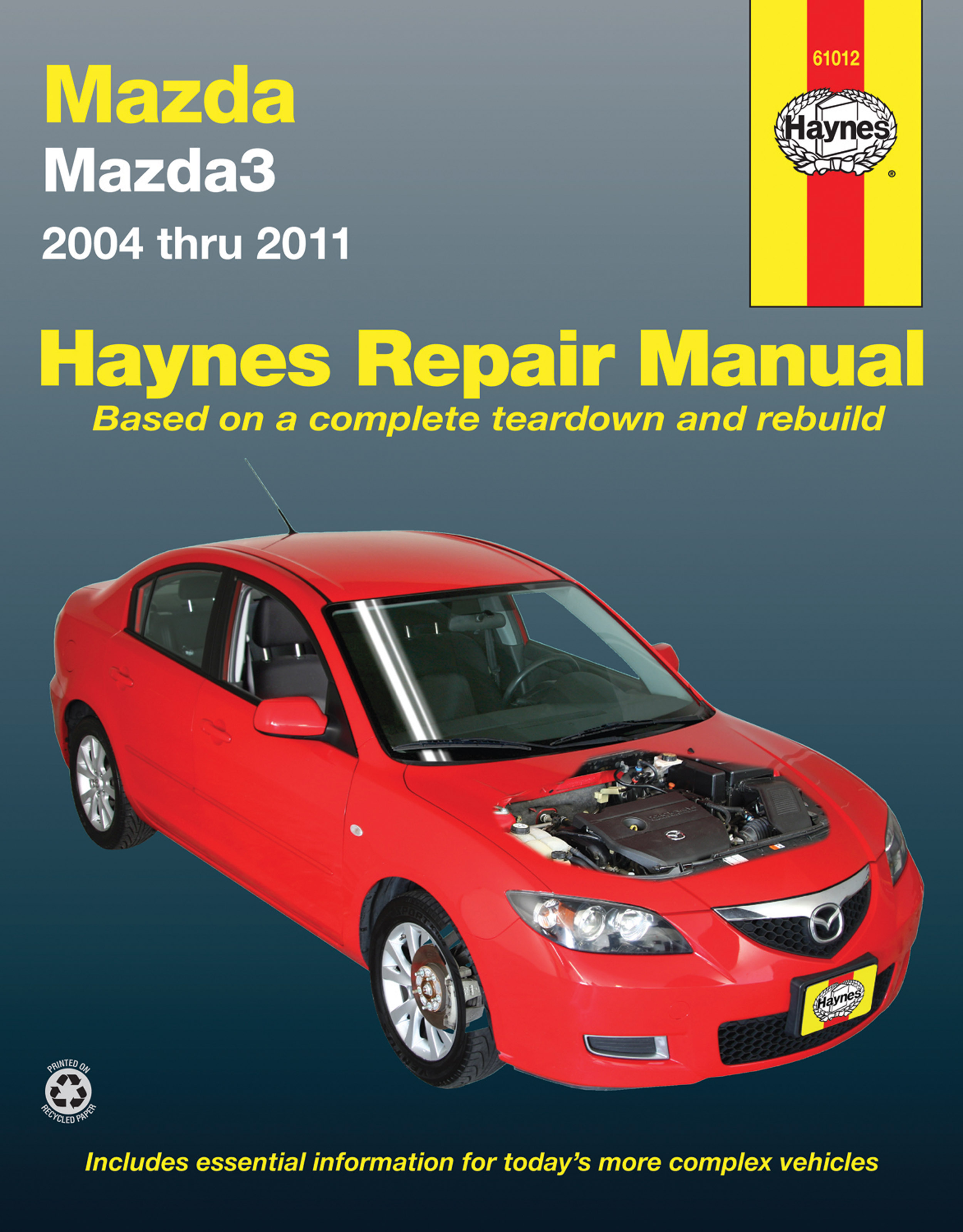 OFFICIAL WORKSHOP Manual Service Repair Mazda 3 Speed 1 2003-2009 