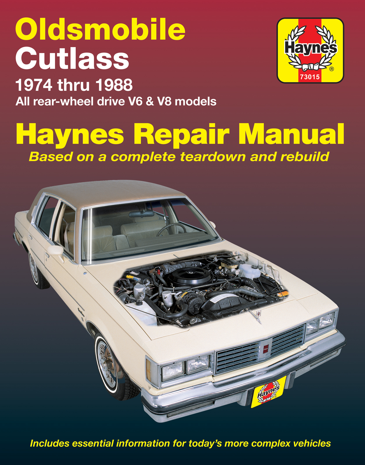 Haynes Workshop Manual Oldsmobile Cutlass 1974-1988 Service Repair Manual 