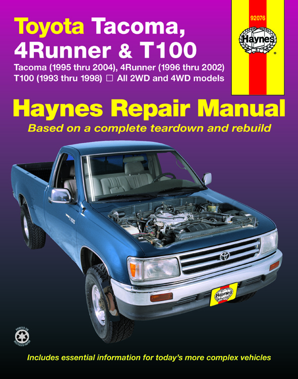 2000 toyota tacoma regular cab repair manual download pdf