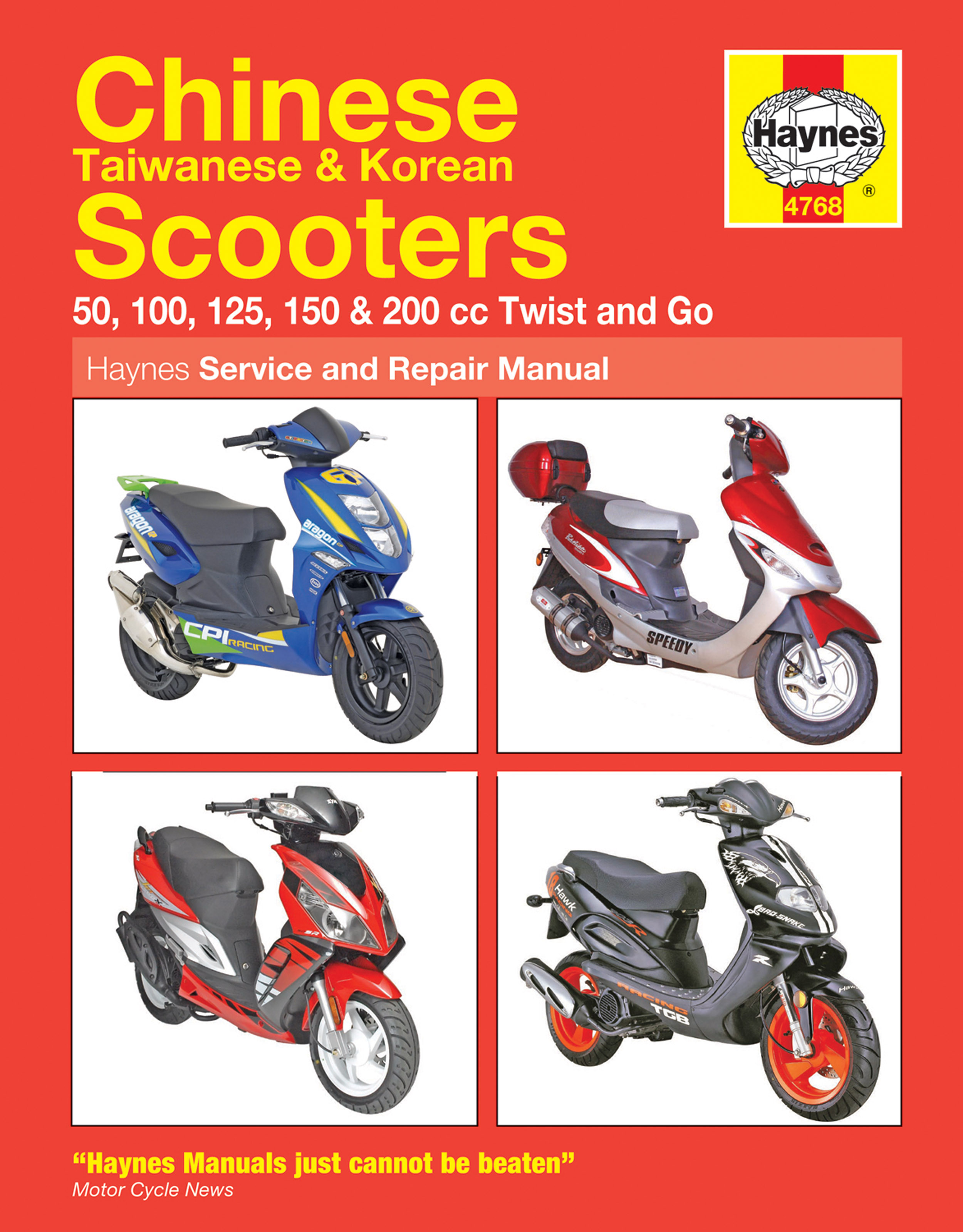 Scooter Manual Haynes Hyosung Scooter SD50 SF50R and SF50B Hd4768 