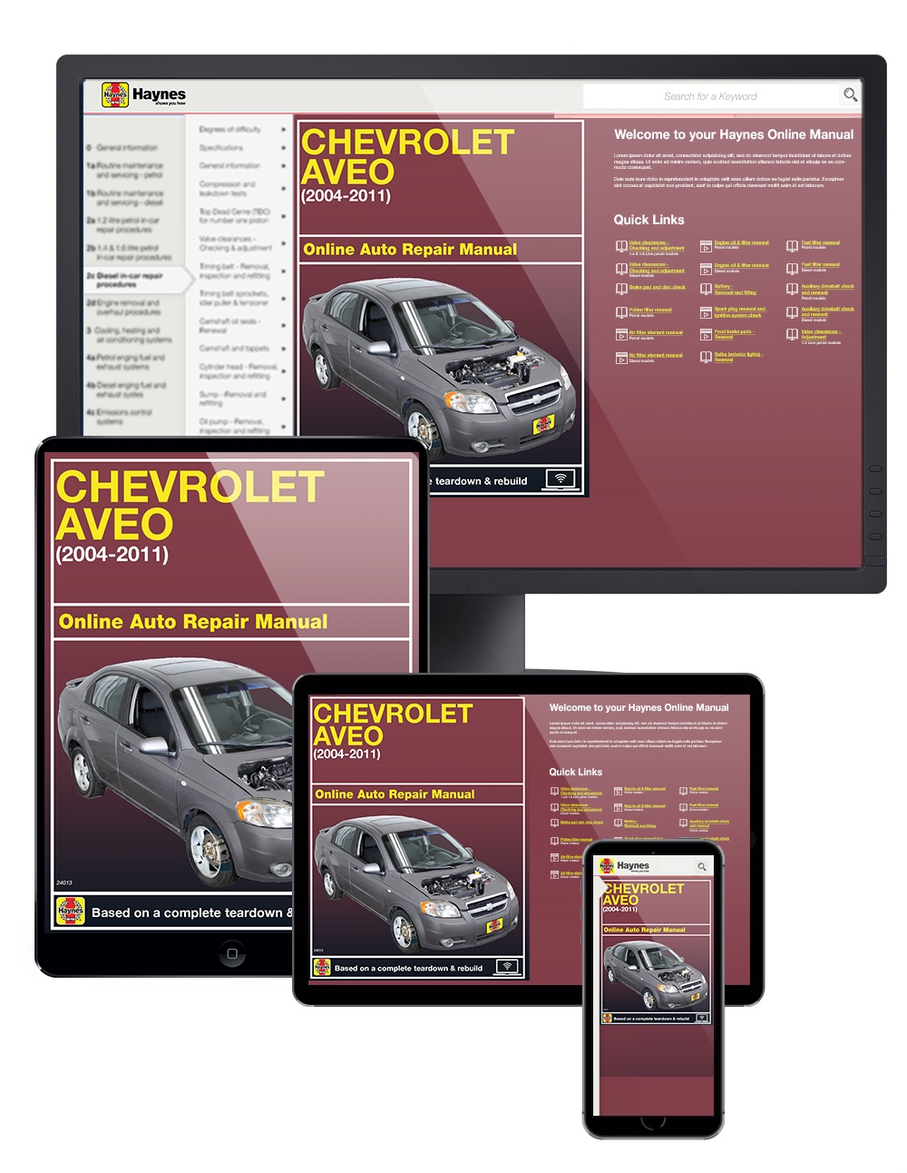 Chevrolet Aveo 2002 03 04 05 06 07 08 09 10 Service Repair Manual on CD
