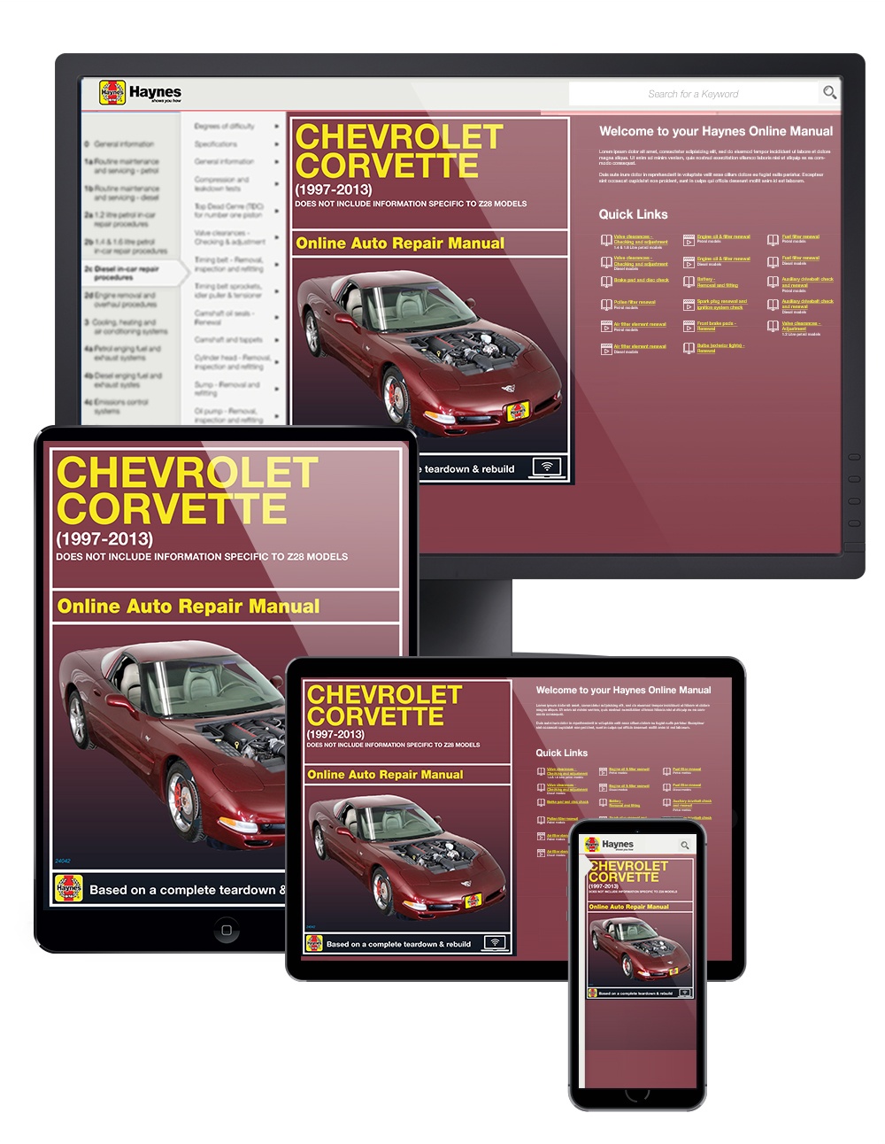 Haynes Workshop Manual Chevrolet Corvette Chevy 1997-2013 New Service Repair 