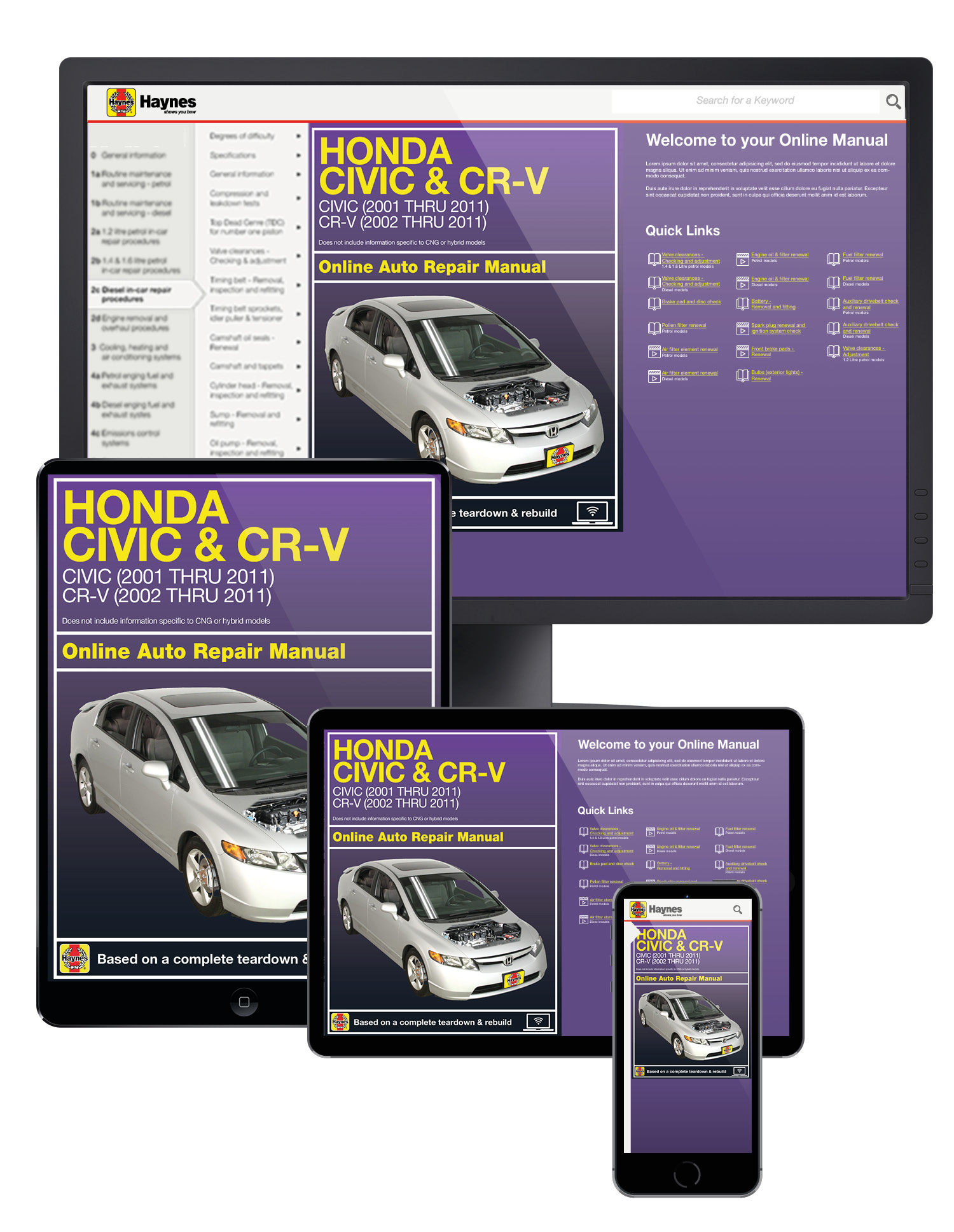 Honda CR-V manuale officina workshop manual MY 2007--> 
