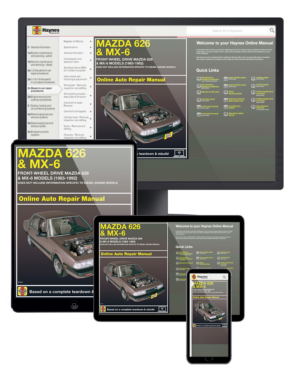1992 Mazda MX-6 Haynes Online Repair Manual-Select Access 